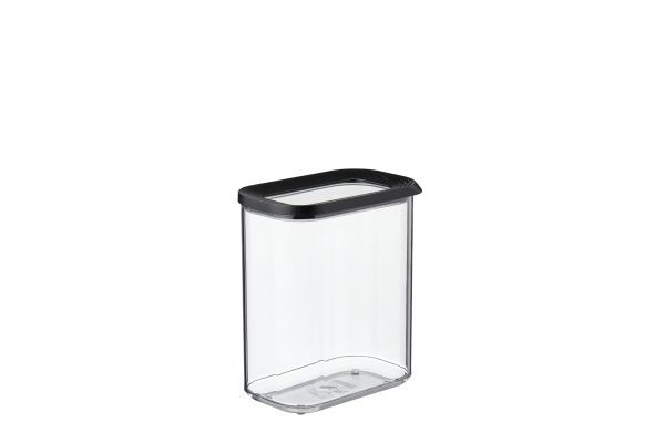 Mepal 106912040400, Container, Rechteckig, 1,5 L, Schwarz, Transparent, Polyethylen, Styrol-Acrylnitril (San), Niederlande