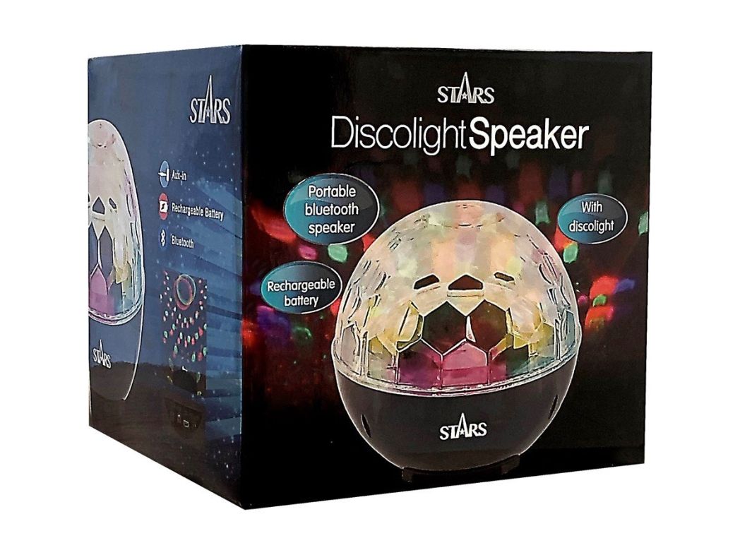 Disco Bluetooth Højtaler Med Led Lysshow