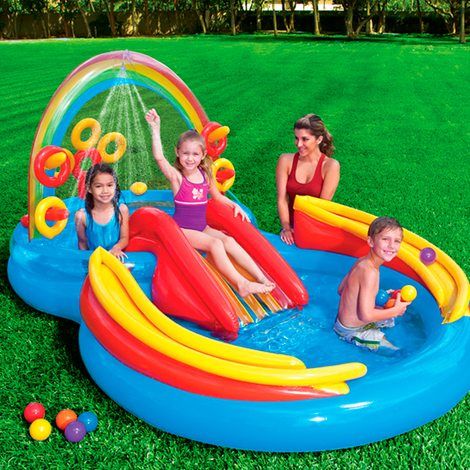 INTEX Rainbow Ring Play Center | Utomhusleksaker - Spela i trädgården - Leksaker till trädgården | GameStuff
