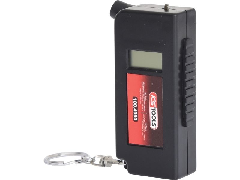 KS Tools 100.4060, Digital trykmåler, 0,35 - 6,8 bar, Menu, kPa, psi, Sort, 1 stk, CE