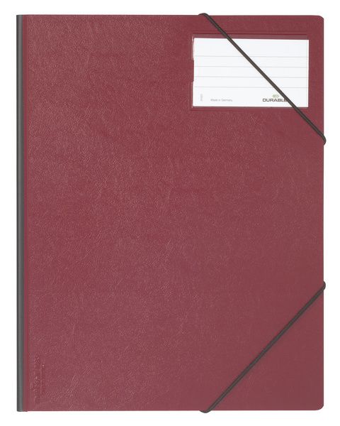 DURABLE - Filmappe - for A4 (210 x 297 mm) - kapacitet: 150 ark - rød
