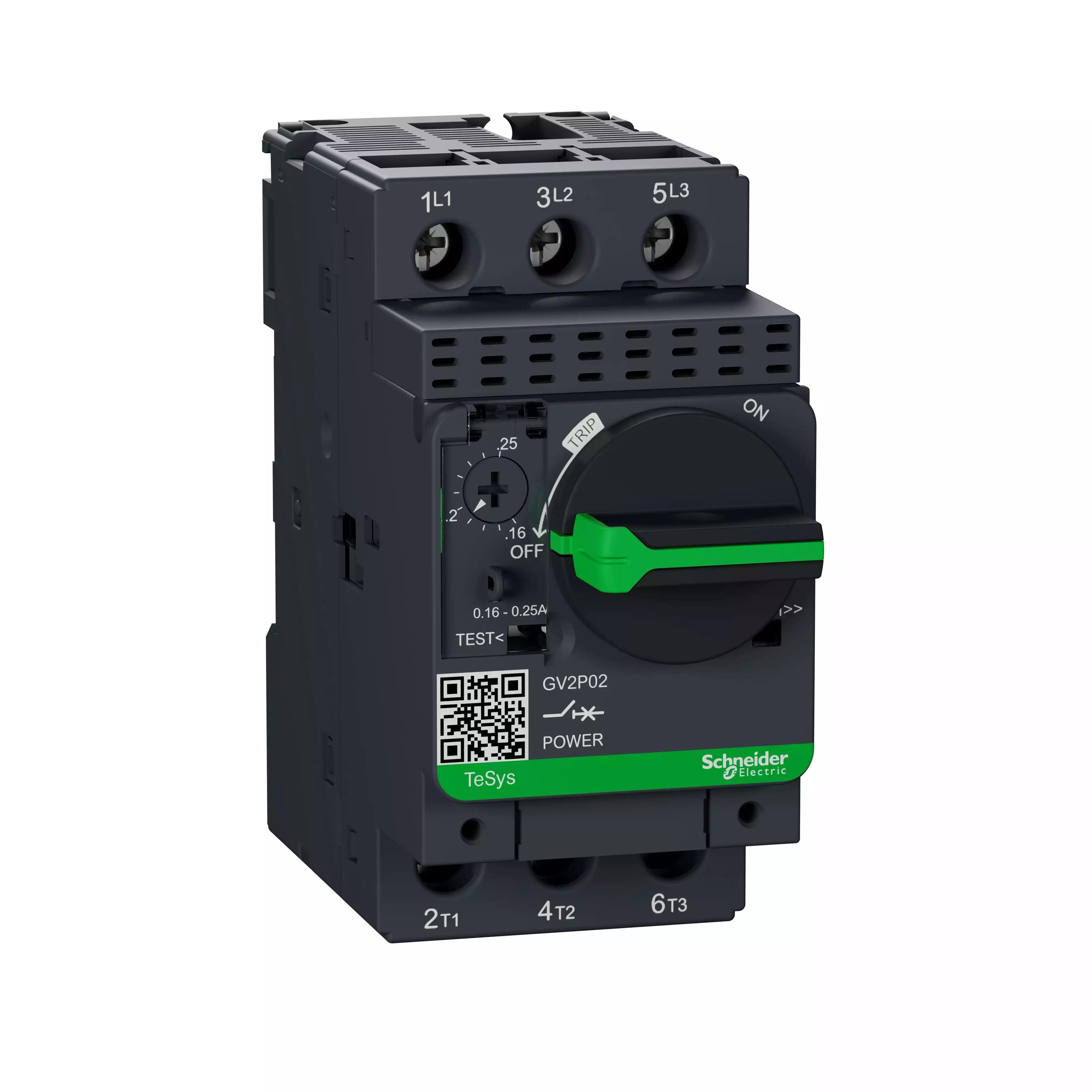 Schneider Electric Motorværn gv2p02 0,16-0,25a