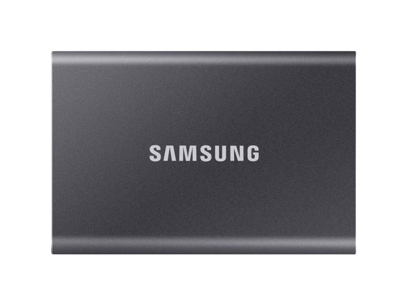 Samsung T7 Mu-Pc2t0t - Ssd - Krypteret - 2 Tb - Ekstern (Bærbar) - Usb 3.2 Gen 2 (Usb-C Stikforbindelse) - 256-Bit Aes - Titan Grå