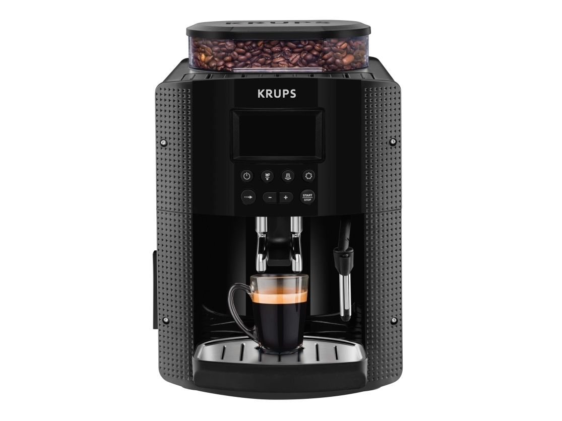 Krups Ea8150, Espressomaskine, 1,7 L, Kaffebønner, Indbygget Kværn, 1450 W, Sort