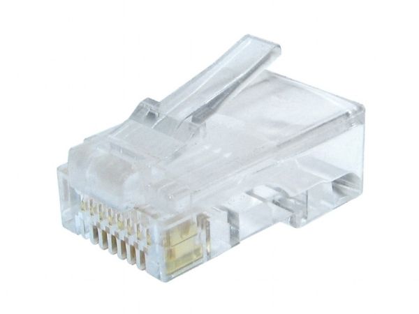 Gembird Lc-8P8c-002/10, Rj-45, Transparent, Gold, Polybag