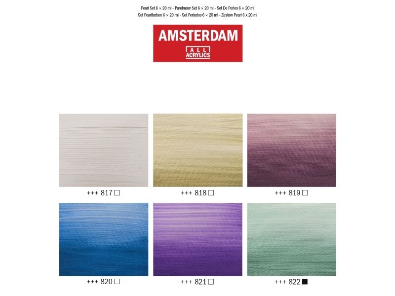 Amsterdam Standard Series Akrylmaling Perlesæt | 6 X 20 Ml