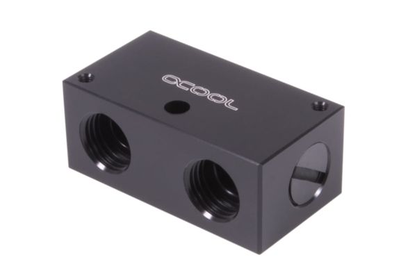 Alphacool Es Verteilerplatte C1, Verteiler (Schwarz)