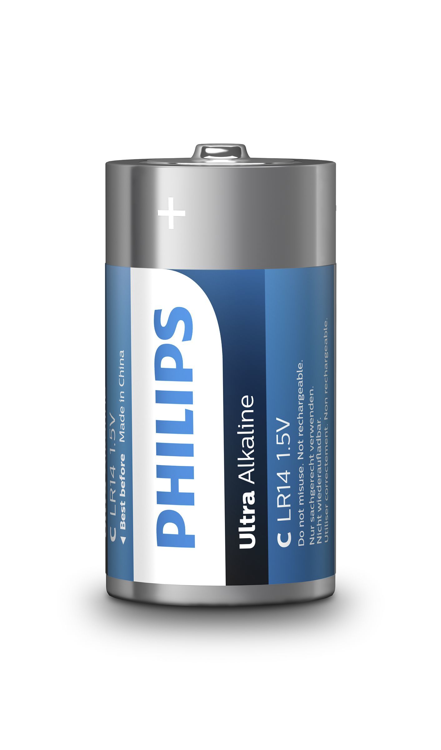 Philips Batteri Ultra Alkaline C 2-Pak