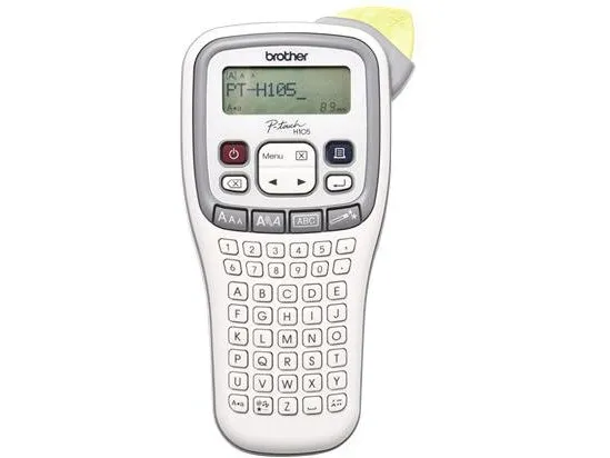Brother P-Touch PT-H105 - Etikettskrivare - svartvit - termisk överföring - Rulle (1,2 cm) - 180 dpi - upp till 20 mm/sek - kniv - tvåradig utskrift | Skrivare - Andra kontorsmaskiner - Labelskrivare | GameStuff