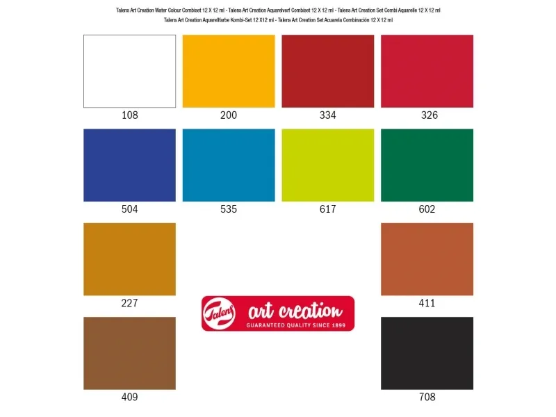 Talens Art Creation Watercolour combiset | Skola & Hobby - Konstmaterial - Akvareller och vattenfärger | GameStuff