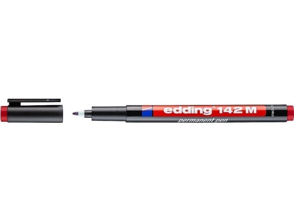 Edding 4-142002, Rød, Fin, Sort, Rund, 1 mm, 141 mm