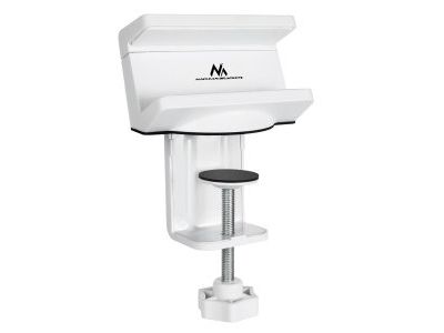 Maclean Mc-808, Holder Til Forlængerledning, Hvid, Metal, Silikone