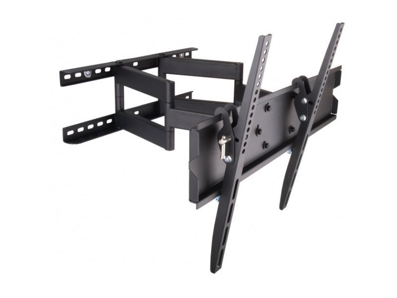 Techly Motion Led400 - Monteringssæt (Vægmontering, Dobbelt Arm) - For Lcd Tv - Sort - Skærmstørrelse: 42"-70" - Vægmonterbar