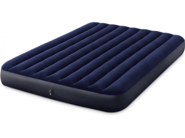 Intex Klassisk Downy Luftmadras 152x203x25 cm
