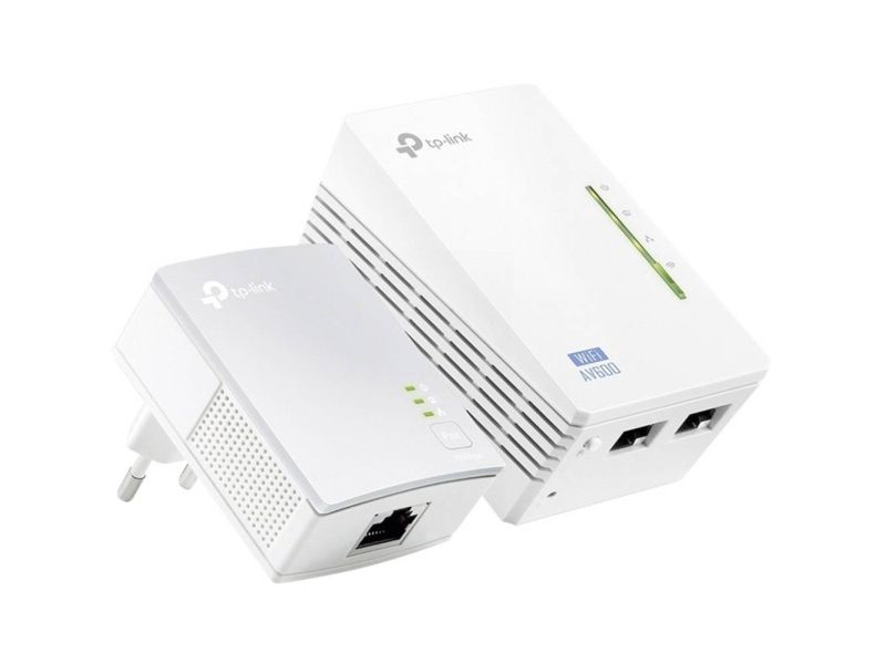 Tp-Link Tl-Wpa4220kit Av500 Wifi Powerline Extender - Starter Kit - Powerline-Adaptersæt - Homeplug Av (Hpav) - Wi-Fi - Kan Sluttes Til Vægstik