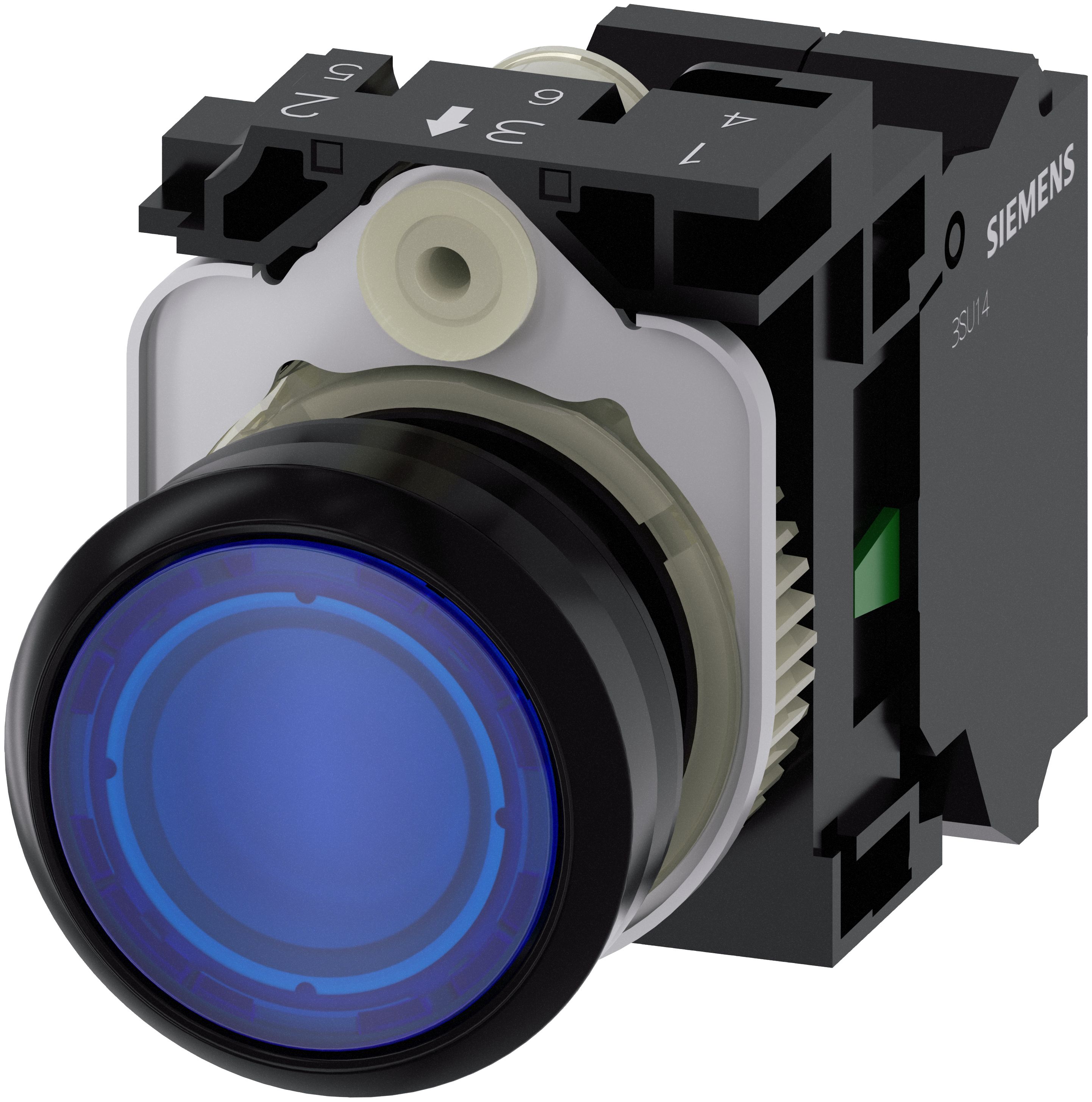 Siemens 3SU1102-0AB50-3BA03SU11020AB503BA0 Drucktaster bel. 22mm, IP67, IP69K, 2,23 cm, 50 mm, 120 mm, 30 mm, 56 g