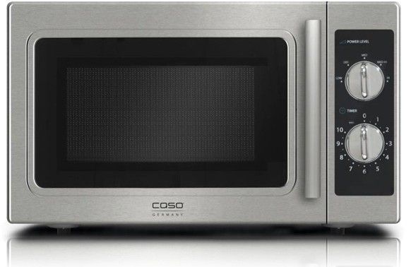 Caso CM 1000, Bordplade, Grill mikroovn, 29 L, 1000 W, Dreje, Sort, Rustfrit stål