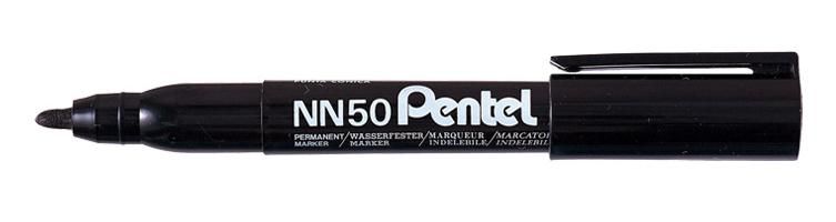 Pentel NN50, Sort, Projektilspids, Sort, Polypropylen (PP), 3,9 mm, 5,8 mm