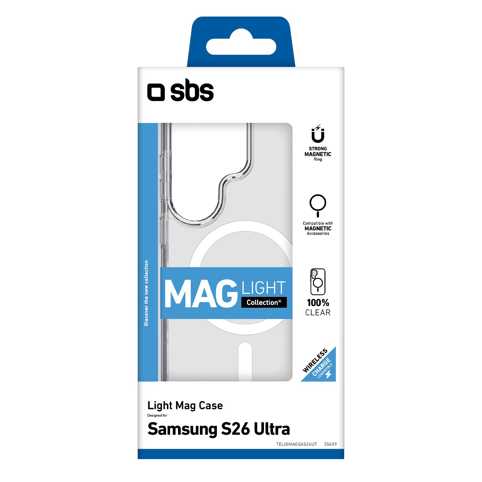 Sbs Teligmagsas26ut, Cover, Samsung, S26 Ultra, 17,5 Cm (6.9"), Transparent