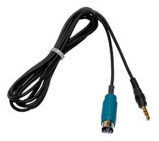 Alpine KCE236B minijack kabel til Ipod / MP3