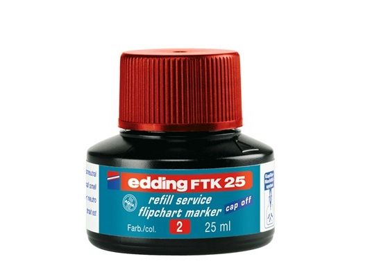 Edding Nachfüllbare Flipchart-Marker-Tinte E-Ftk 25 Edding, Rot
