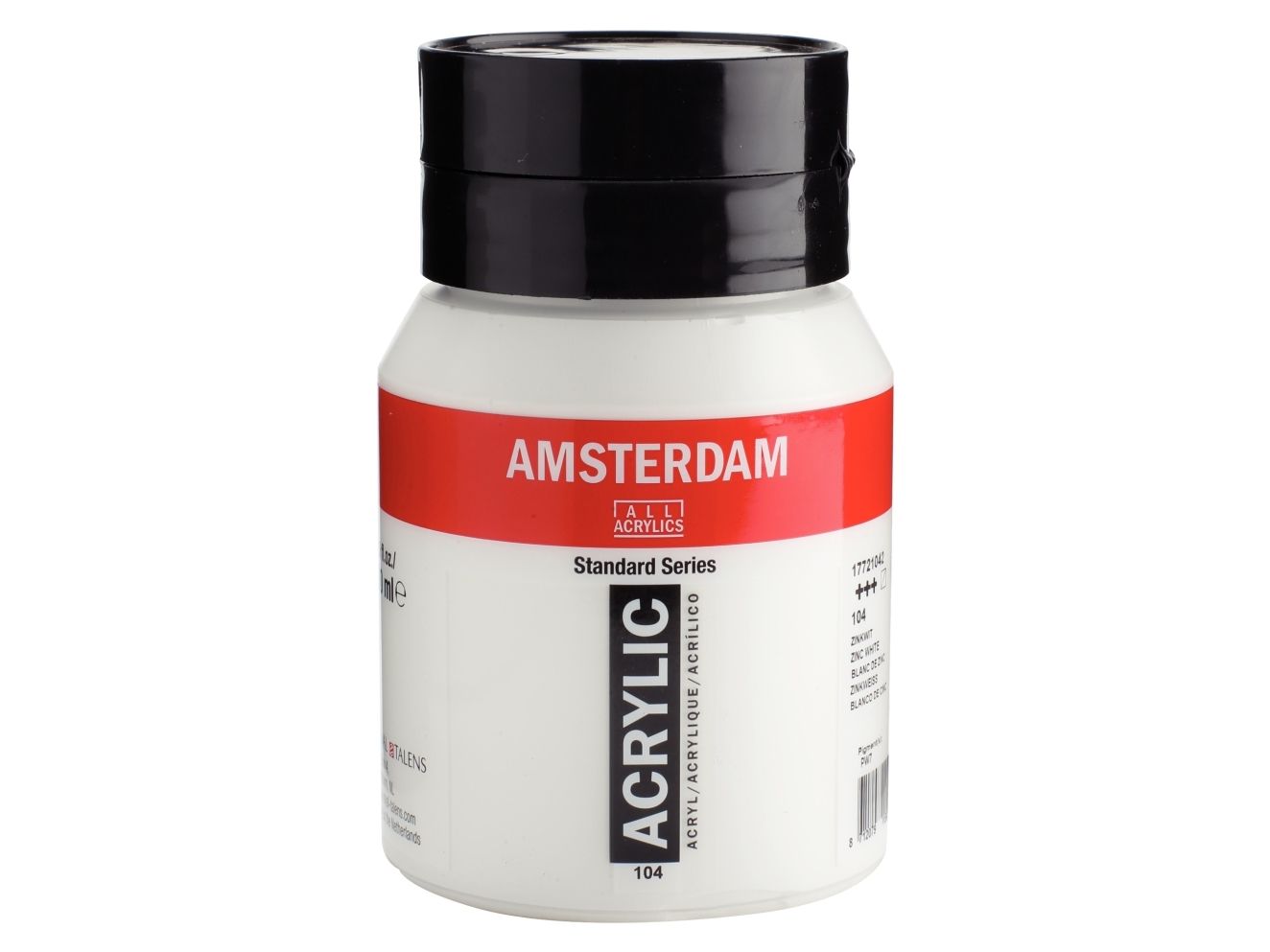Amsterdam Standard Series akrylfärg i burk zinkvit 104 | Skola & Hobby - Konstmaterial - Akryl & Akvareller | GameStuff