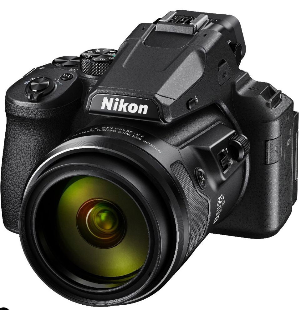 Nikon Coolpix P950, 16 MP, 4608 x 3456 pixel, CMOS, 83x, 4K Ultra HD, Sort
