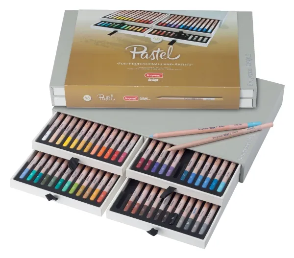 Bruynzeel Design pastel pencil box 48 colours | Skola & Hobby - Konstmaterial - Pennor | GameStuff