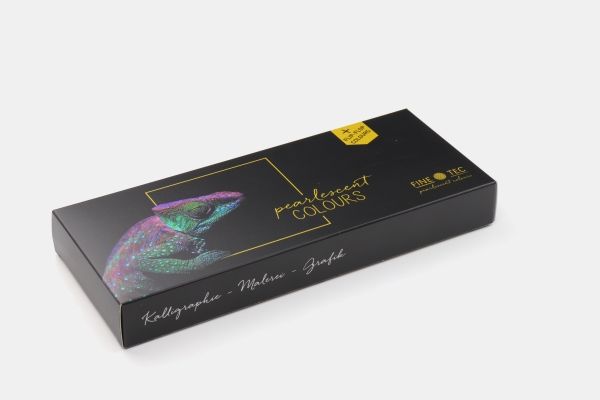 FINETEC® perlemorsfarvet vandfarvesæt Colourful | 24 farver