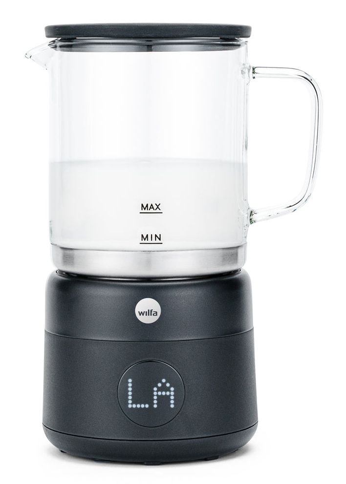 Wilfa MF1B-250, Automatisk mj&ouml;lkskummare/v&auml;rmare, Svart, Transparent, Glas, 0,25 l, Knappar, 75 &deg; C