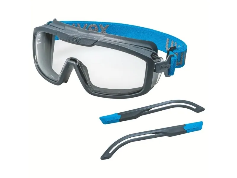 Uvex I-Guard+Kit, Sikkerhedsbriller, Ethvert Køn, Blå, Grå, Transparent, Polykarbonat (Pc), Polykarbonat