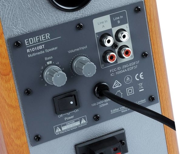 Edifier R1010bt - Højttalere - Boghylde - Trådløs - Bluetooth - 24 Watt (Total) - 2-Vejs - Sort