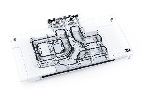 Alphacool 11966, Bagplade, Akryl, Aluminium, Kobber, Nikkel, Sort, Transparent, 3-Pin JST, 1/4, 141,8 mm