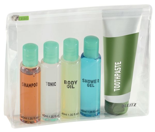 Lynlåslomme Leitz 4008 Medium Klar Plastik (2 Stk.)