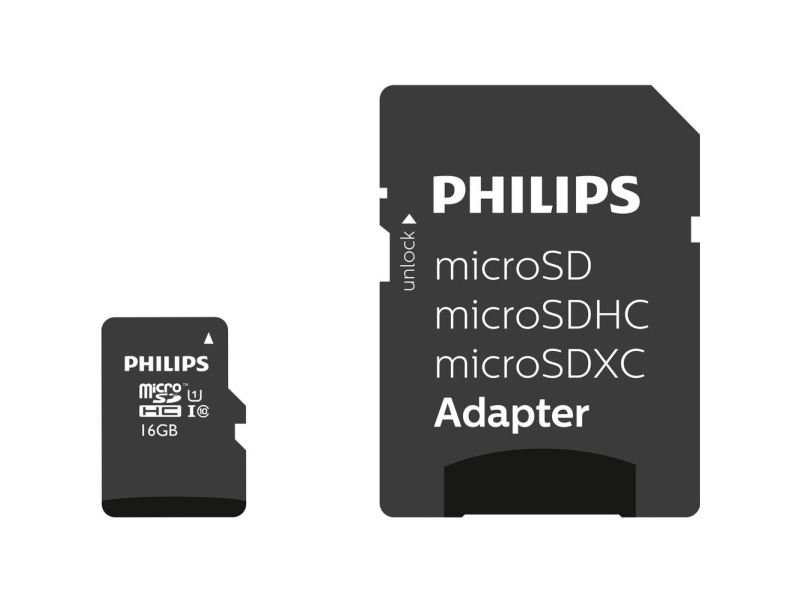 Philips FM32MP45B - Flashhukommelseskort (microSDHC til SD adapter inkluderet) - 32 GB - Class 10 - microSDHC UHS-I