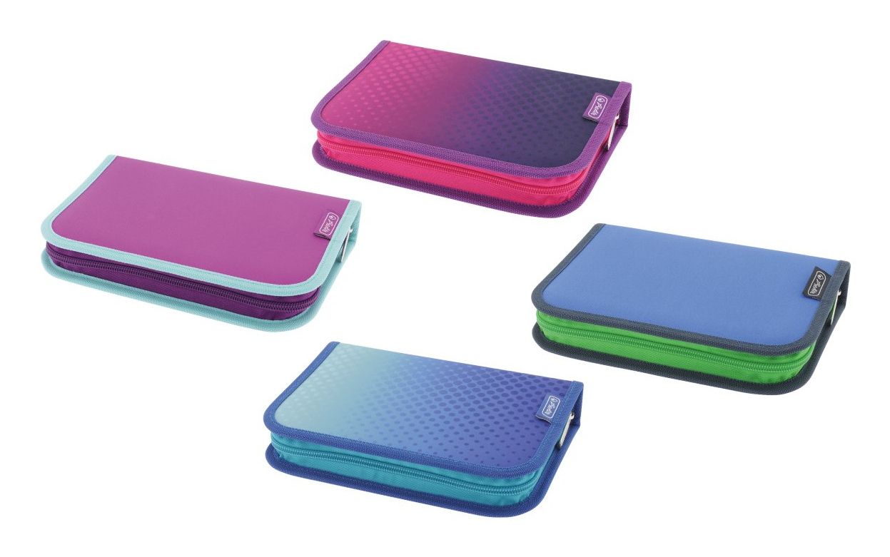 Herlitz 11438496, Weiches Federmäppchen, Polyester, Gemischte Farben, Einfarbig, Drinnen, Junge/Mädchen