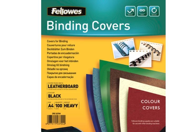 Fellowes - A4 (210 X 297 Mm) - Schwarz - 250 G/M² - 100 Umschläge