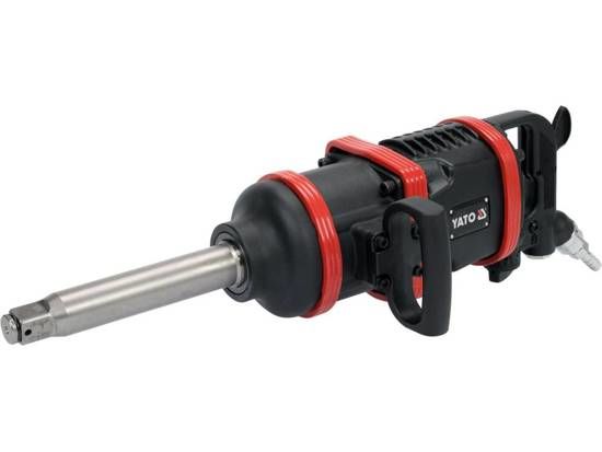 Yato YT-09618, Pneumatisk sp&auml;rrnyckel, Borstl&ouml;s, Svart, R&ouml;d, 1/2, 5000 RPM, 480 nm