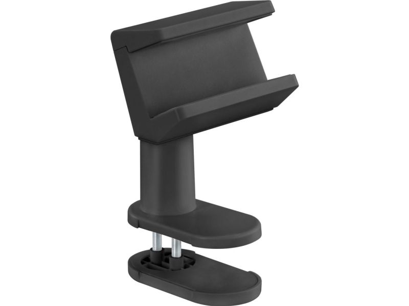 Inline Tischklemme Für Steckdosenleiste, Drehbar, Federklemme, Schwarz, Halterung Für Stromverlängerung, Schwarz, Abs, Stahl, Silikon, Silikon, Silik