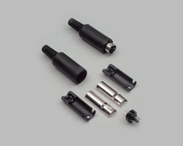 Bkl Electronic 0204006, Mini-Din, Schwarz
