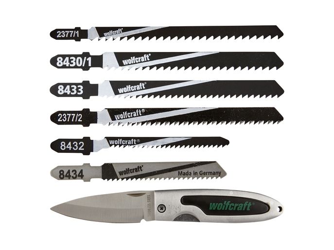 Wolfcraft Gmbh 2377000, Stiksavklinger, Spånplade, Hårdt Træ, Laminat, Blødt Træ, Ark Af Rustfrit Stål (Tynd), Høj Kulstofsstål (Hcs), Højhastighedss
