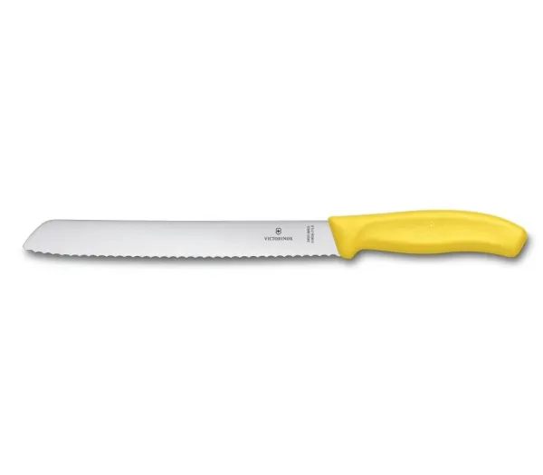 Brødkniv Classic Victorinox Fibrox klinge 21 cm Gult håndtag,10 stk/krt | Köksutrustning - Knivar och brynstål - Brödknivar | GameStuff
