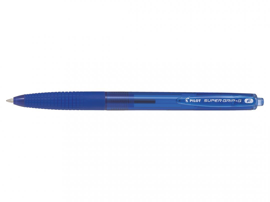 Pilot Super Grip G Retractable, Genopfyldelig, Blå