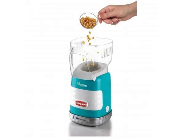 Ariete Party Time 2956 - Popcornmaskin - 1.1 kW - ljusblå | Köksapparater - Köksmaskiner - Popcornmaskiner | GameStuff