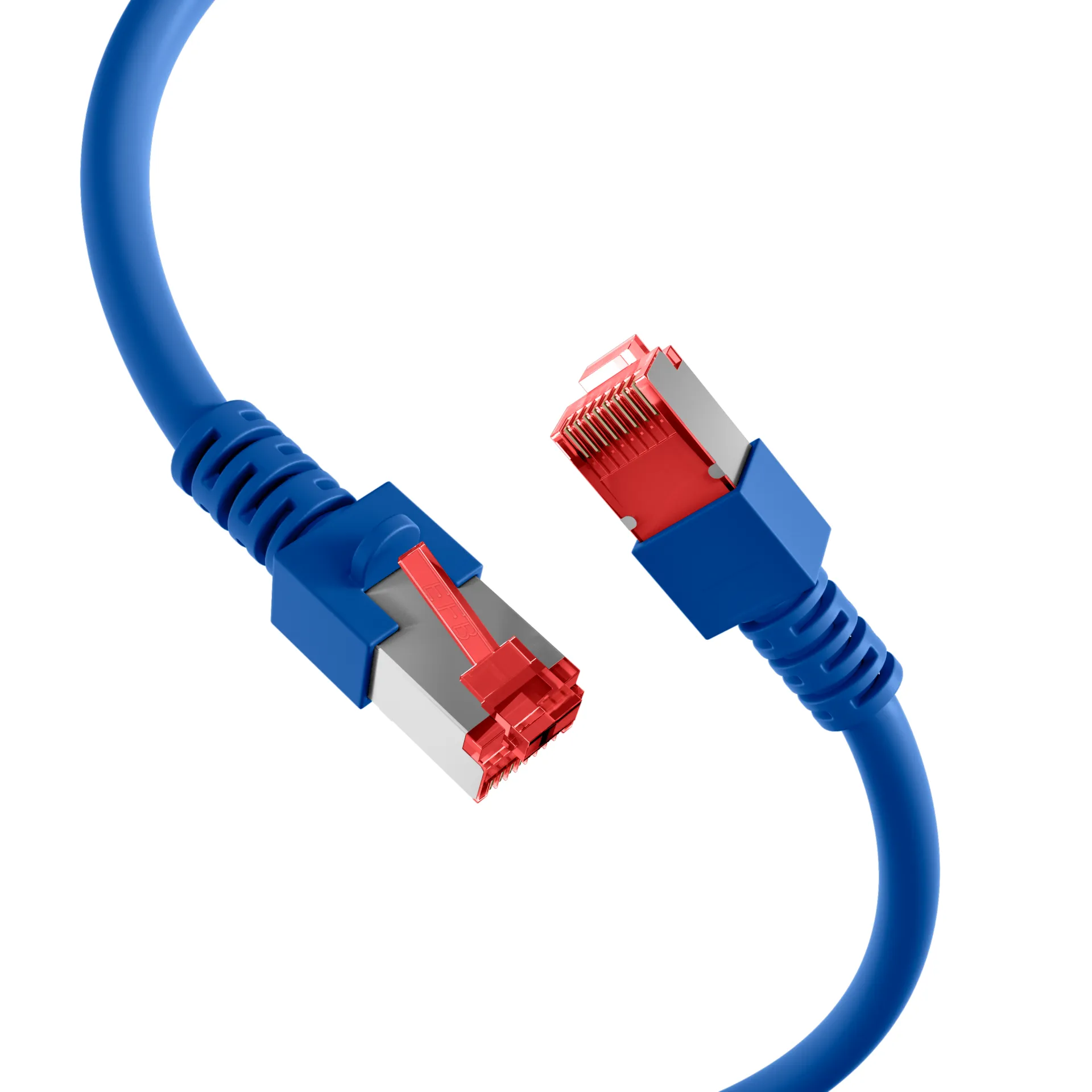 Patchkabel RJ45, CAT6 250Mhz, 10m blau, S-STP(S/FTP), LSOH