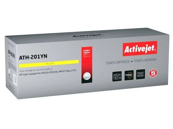 Activejet Ath-201Yn Tonerkartusche (Ersatz Für Hp 201A Cf402a Höchste 1,400 Pages Gelb), 1400 Seiten, Gelb, 1 Stück(E)
