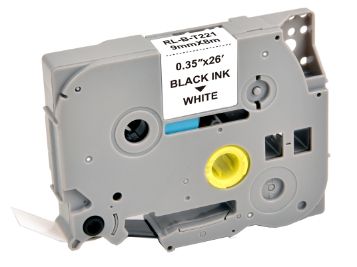 G&G 5T221-Td, Hvid, Brother, Brother Ptouch 1000 Brother Ptouch 1010 Brother Ptouch 1280 Brother Ptouch 18R Brother Ptouch..., 9 Mm, 8 M