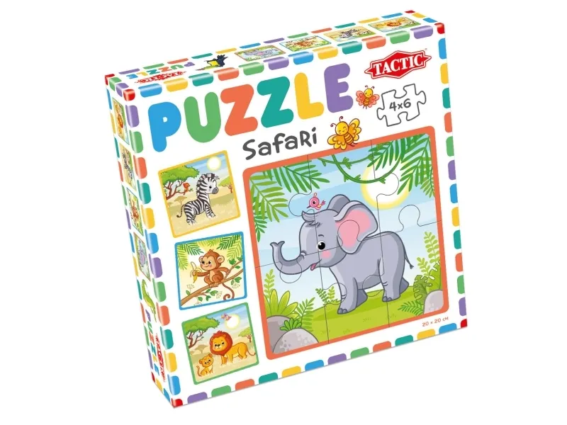 Tactic My First Puzzle 4x6 pcs Safari | Leksaker - Spel - Pussel | GameStuff