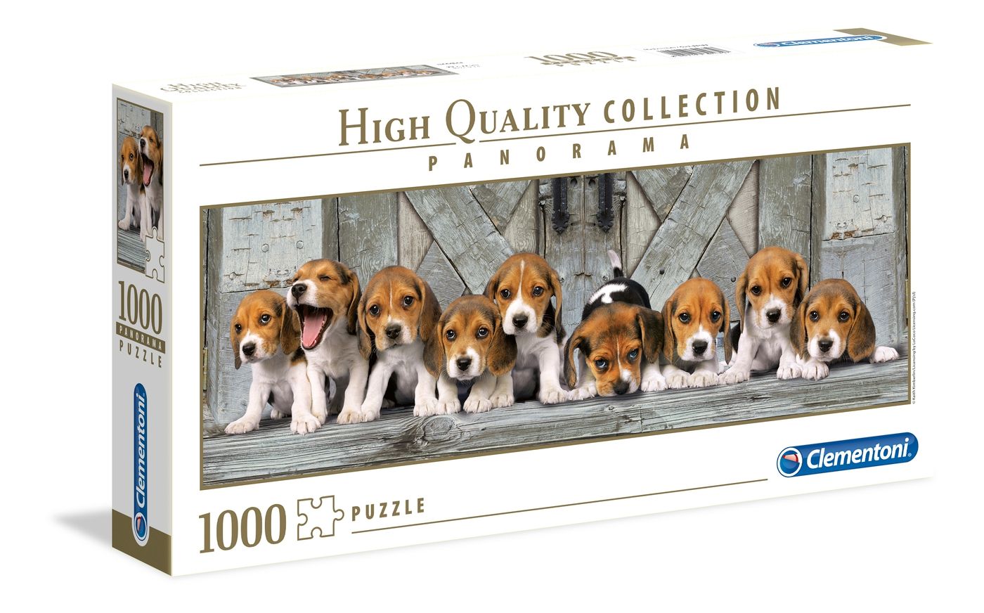 Clementoni Puslespil Panorama - Beagles, 1000 Brikker