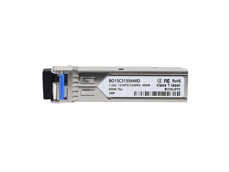 Blueoptics Sfp-Ge40kt13r15-Bo, Faseroptik, 1250 Mbit/S, Sfp, Lc, 40000 M, 1550 Nm